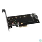 Kép 6/11 - AXAGON PCEM2-DC PCIe NVMe+SATA M.2 Adapter bővítőkártya