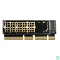 Kép 2/5 - AXAGON PCEM2-1U PCIE NVME M.2 x16/x8/x4 M-Key slot adapter bővítőkártya