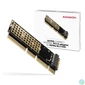Kép 4/5 - AXAGON PCEM2-1U PCIE NVME M.2 x16/x8/x4 M-Key slot adapter bővítőkártya