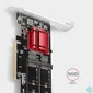 Kép 5/6 - AXAGON PCEM2-ND PCIE 2X NVME M.2 Adapter bővítőkártya