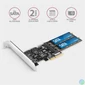Kép 1/6 - AXAGON PCES-SA4M2 PCIe Controller 2x SATA 6G + 2x SATA M.2 bővítőkártya
