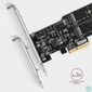 Kép 5/6 - AXAGON PCES-SA4M2 PCIe Controller 2x SATA 6G + 2x SATA M.2 bővítőkártya
