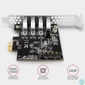 Kép 4/4 - AXAGON PCEU-43RS PCIe Controller 4x SuperSpeed USB bővítőkártya