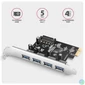 Kép 2/4 - AXAGON PCEU-430RS PCIe Controller 4x ext. USB-A 5Gbps port bővítőkártya