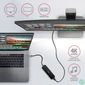Kép 3/6 - AXAGON HMC-6H4A SuperSpeed USB-C COMBO 6in1 hub Black/Grey
