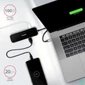 Kép 4/6 - AXAGON HMC-6H4A SuperSpeed USB-C COMBO 6in1 hub Black/Grey