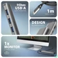 Kép 3/5 - AXAGON HMC-5H USB-C 5Gbps 5in1 hub Silver