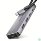Kép 1/6 - AXAGON HMC-5H60 USB-C 5Gbps 5in1 Hub Silver