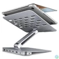 Kép 1/9 - AXAGON HMC-STND USB-C 5Gbps Aluminium Stand & HUB 7in1 Silver