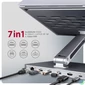 Kép 2/9 - AXAGON HMC-STND USB-C 5Gbps Aluminium Stand & HUB 7in1 Silver