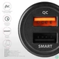 Kép 5/11 - AXAGON PWC-QC5 QC3.0 + 2.4A Car Charger Black töltő