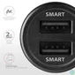 Kép 4/6 - AXAGON PWC-5V5 2.4A + 2.4A Car Charger Black töltő