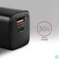 Kép 2/8 - AXAGON ACU-PQ30 PD & QC Wall Charger 30W Black töltő