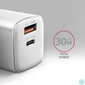Kép 2/7 - AXAGON ACU-PQ30W PD & QC Wall Charger 30W White töltő