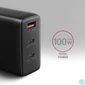 Kép 5/10 - AXAGON ACU-DPQ100 PD3.0 & QC4 Three Outputs wall charger 100W Black töltő
