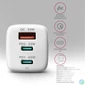 Kép 4/8 - AXAGON ACU-DPQ65W QC4 + USB-C PD Wall Charger White töltő
