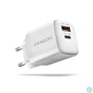 Kép 1/10 - AXAGON ACU-PQ20W ACU-PQ20 PD3.0 & QC4+ Dual Outputs Wall Charger 20W White töltő