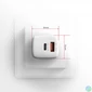 Kép 4/10 - AXAGON ACU-PQ20W ACU-PQ20 PD3.0 & QC4+ Dual Outputs Wall Charger 20W White töltő