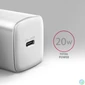 Kép 2/7 - AXAGON ACU-PD20W PD3.0 & QC4+ Wall Charger 20W White töltő