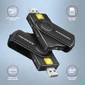 Kép 2/7 - AXAGON CRE-SMP2A USB-A + USB-C 4-slot Smart card PocketReader Black kártyaolvasó