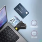 Kép 4/7 - AXAGON CRE-SMP2A USB-A + USB-C 4-slot Smart card PocketReader Black kártyaolvasó