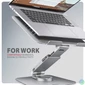 Kép 6/10 - AXAGON STND-LR Stand with 360° Rotation for Laptops and Tablets Silver