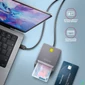 Kép 2/4 - AXAGON CRE-SM3TC Smart Card/ID Card FlatReader kártyaolvasó