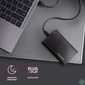 Kép 6/7 - AXAGON EE25-XA6C 2,5" USB3.0 HDD SATA Aline Box Black mobilrack / beépítő keret