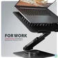 Kép 3/4 - AXAGON STND-LRB stand with 360° rotation for laptops and tablets Black