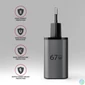 Kép 6/10 - AXAGON ACU-PQ67D PD3.0 & QC4+ 2xOUTPUTS LCD display wall charger 67W Black töltő