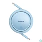 Kép 2/5 - Baseus Free2Pull Retractable USB-C Cable 100W Blue kábel