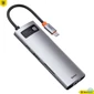 Kép 1/6 - Baseus Metal Gleam Series 8in1 Docking Station Silver