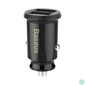 Kép 3/7 - Baseus Grain Car Charger Mini Universal Smart Car Charger Black töltő