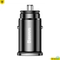 Kép 2/5 - Baseus Square Car Charger Black töltő