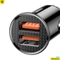 Kép 3/5 - Baseus Circular Car Charger Black töltő