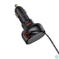 Kép 4/5 - Baseus Enjoyment Pro Car Charger U+Retractable iPhone Cable 55W Black töltő