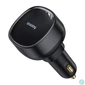 Kép 5/5 - Baseus Enjoyment Pro Car Charger U+Retractable iPhone Cable 55W Black töltő