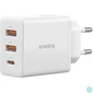 Kép 1/7 - Baseus Cube Fast Charger 2U+C 30W EU Moon White töltő