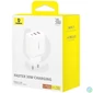 Kép 7/7 - Baseus Cube Fast Charger 2U+C 30W EU Moon White töltő