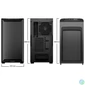 Kép 8/8 - Be quiet! Pure Base 501 Airflow Tempered Glass Black gépház