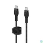 Kép 2/5 - Belkin BoostCharge Pro Flex USB-C to USB-C Cable 1m Black kábel