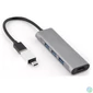 Kép 1/5 - Bluestork HUB-MINI USB-A to 3xUSB2.0 + 1xUSB-C 1xHDMI USB3.0 Grey