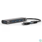 Kép 3/5 - Bluestork HUB-MINI USB-A to 3xUSB2.0 + 1xUSB-C 1xHDMI USB3.0 Grey