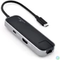 Kép 2/5 - Bluestork HUB-OFFICE USB-C to 3xUSB2.0 + 1xUSB-C + 1xHDMI + 1xRJ45 Grey