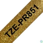 Kép 1/3 - Brother TZe-PR851 laminált P-touch szalag (24mm) Black on Gold - 8m címkenyomtató szalag