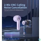Kép 6/9 - Choetech  BH-T19 TwinkleMinis ENC TWS Bluetooth Headset Purple