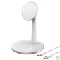 Kép 1/4 - Choetech  T581-F 2in1 Wireless Charger White töltő