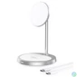 Kép 1/3 - Choetech  T575-F Magnetic Wireless Charger Silver töltő