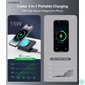 Kép 3/7 - Choetech  T616-FBK 3in1 Wireless Charger White töltő