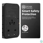 Kép 6/8 - Choetech  PD5021 45W EU/US/AUS/UK Travel Adapter with Built-in USB-C Cable Black töltő